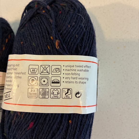 Regia 4 fadig Tweed Color 50 yarn lot bundle 2 skeins sock wool blend - Picture 3 of 3